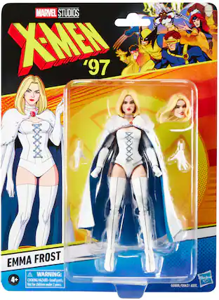 MARVEL STUDIOS
X-MEN '97
EMMA FROST
WARNING: 4+ CHOKING HAZARD - Small parts. Not for children under 3 years.
Hasbro
G0808/G0631 ASST.