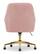Alt View 20. Serta - Chloe Soft Velvet Modern Home Office Chair - Blush Pink - Polished Gold Base.