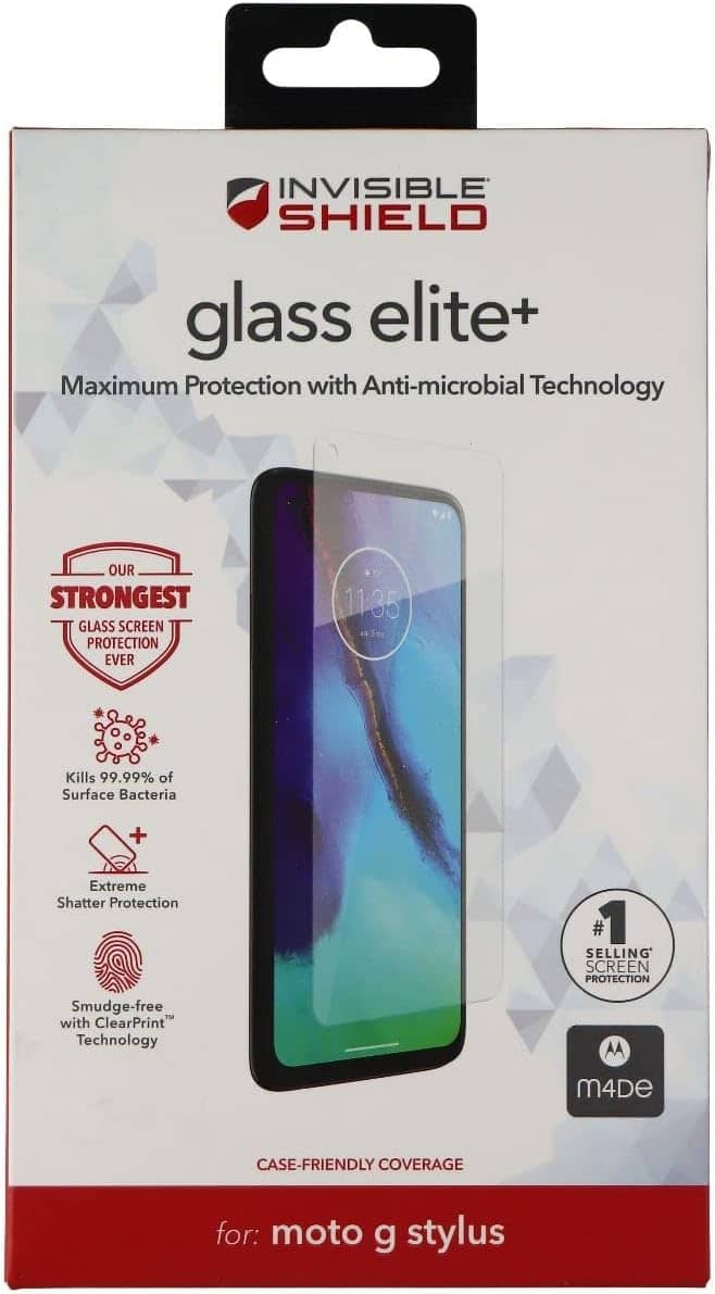 ZAGG - Screen Protector FIT Motorola MotoG Stylus Glass elite+ (ZAG200105148-V) - Clear
