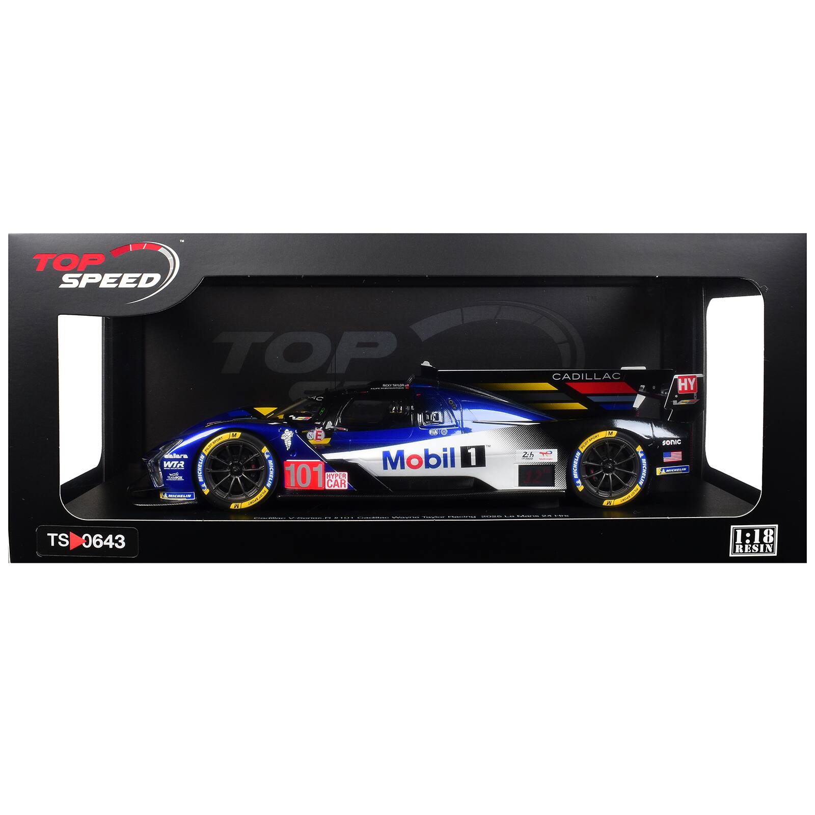 TOP SPEED  
CADILLAC HY TS 0643  
Mobil 1  
1:18 RESIN
