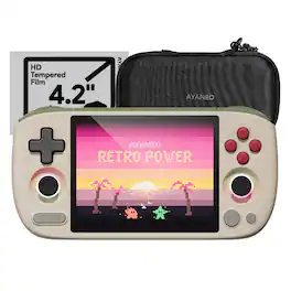 Bundle - Pocket AIR Mini Gaming Handheld, 2GB RAM, 32GB Storage, Include Screen Protector and Case