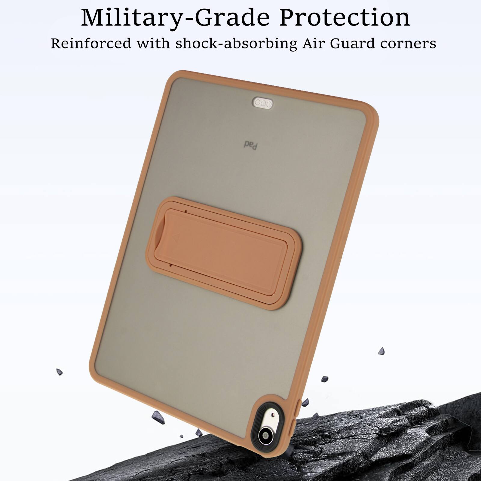 Military-Grade Protection  
Reinforced with shock-absorbing Air Guard corners