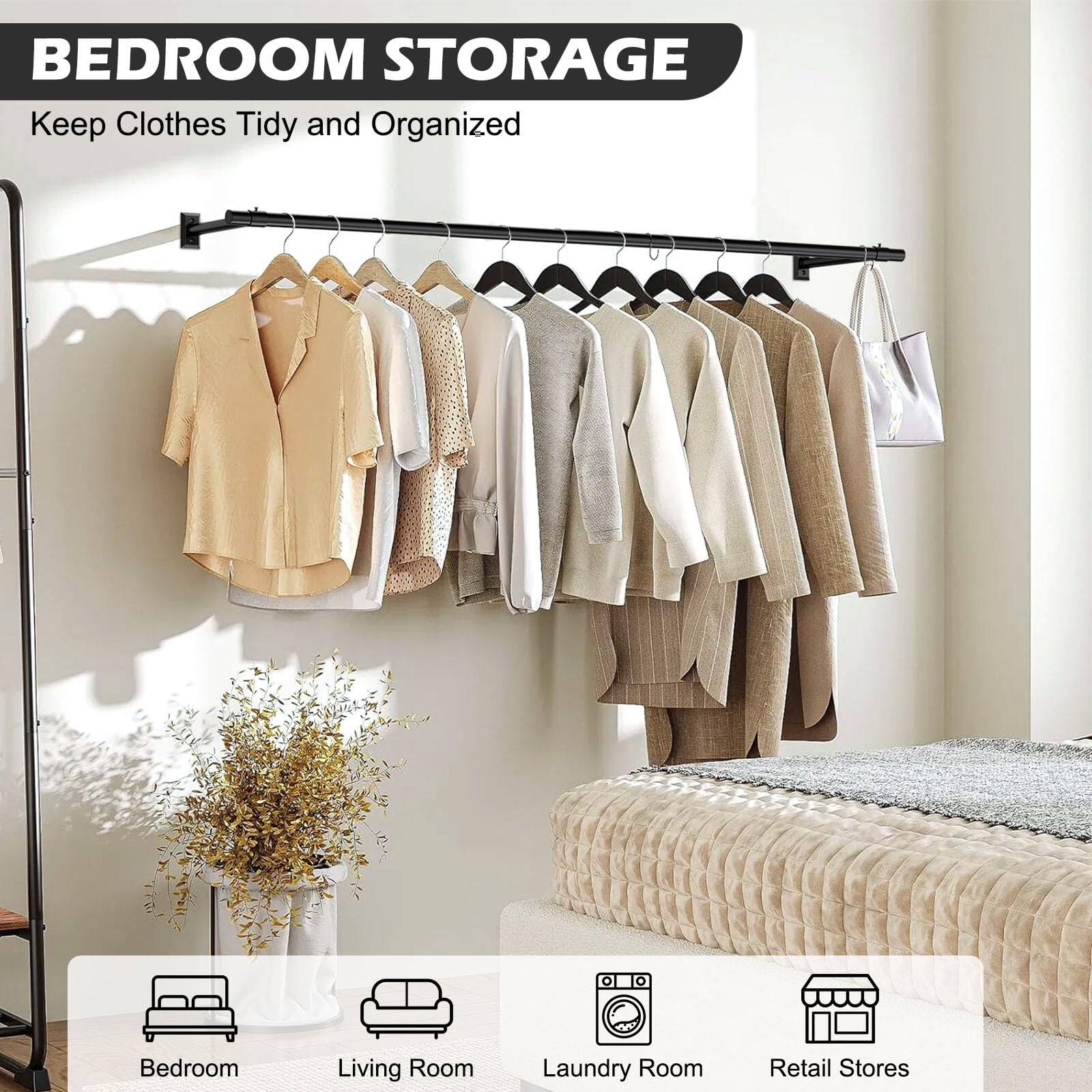 **BEDROOM STORAGE**  
Keep Clothes Tidy and Organized  

- Bedroom  
- Living Room  
- Laundry Room  
- Retail Stores