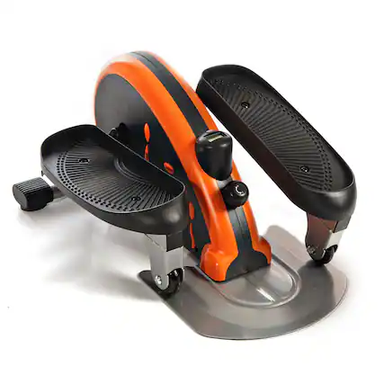 Front. Stamina Products - Stamina Inmotion E1000 Compact Lower Body Cardio Workout Strider Machine, Orange - Black/Orange.