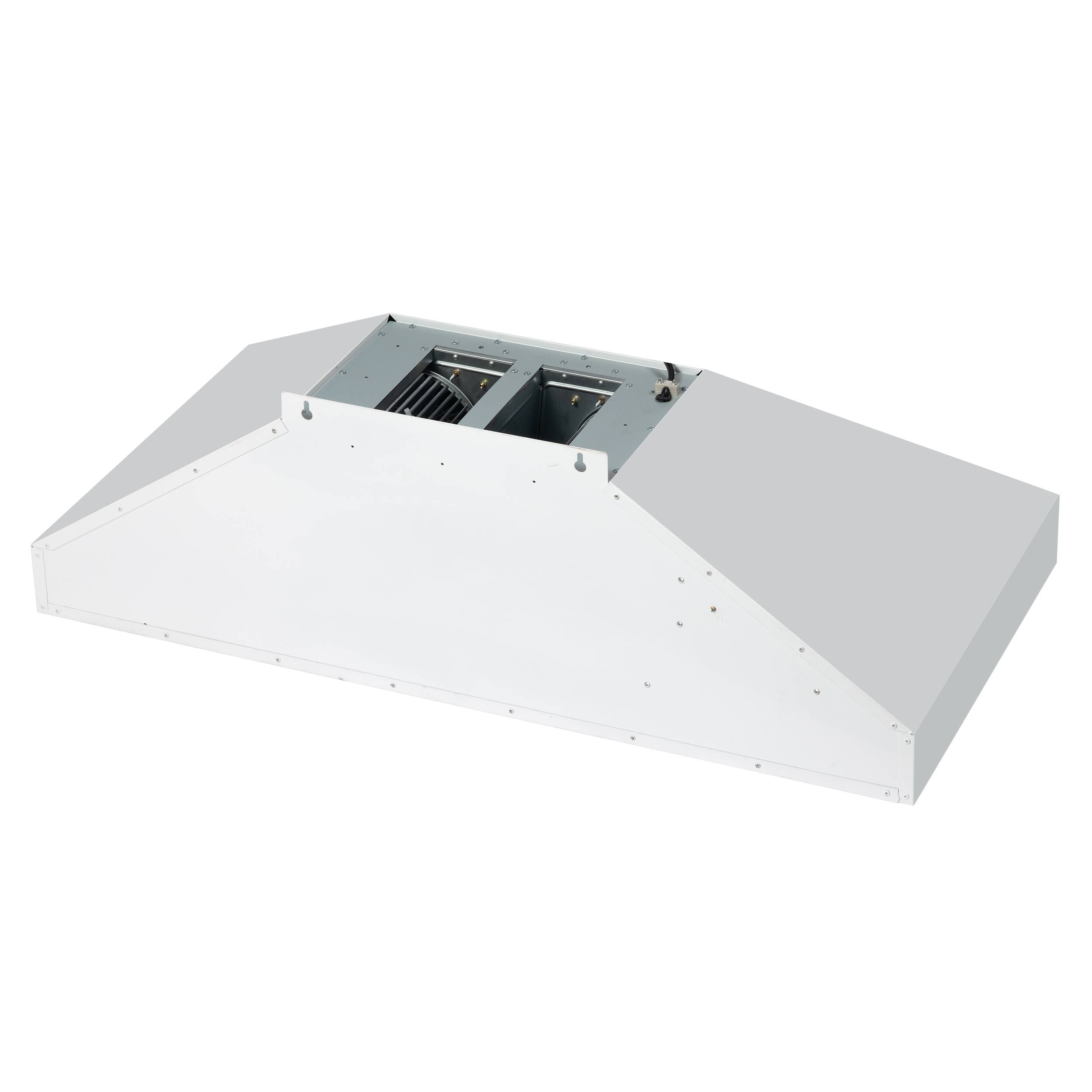 Back. Forno Appliances - Aria 48 in. Convertible Wall-Mounted Range Hood - White.
