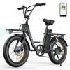 Front. Isinwheel - U7 Series Cargo Bike(1000W Motor , 20MPH Top Speed , 80Miles Range) - Black.