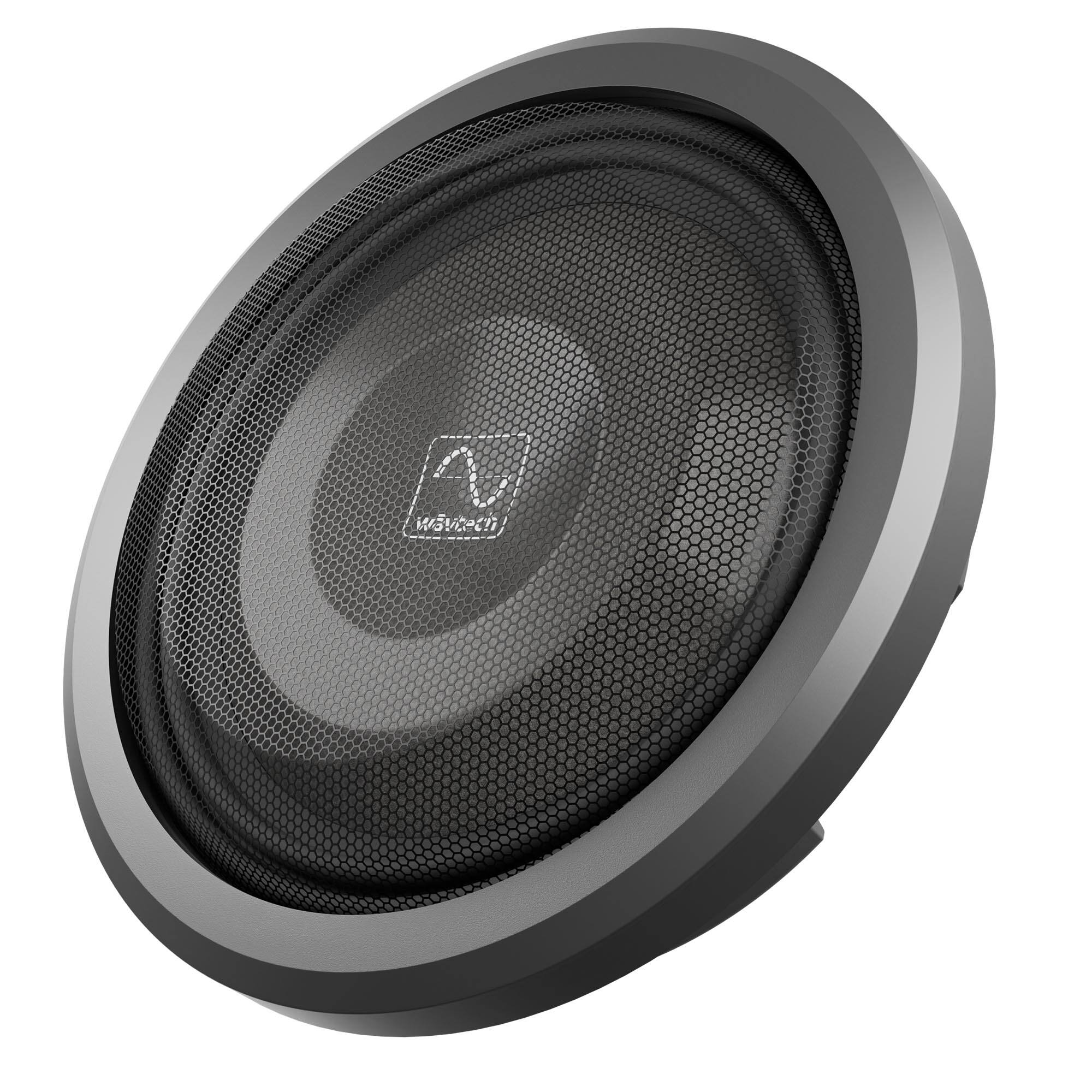 Alt View 4. Wavtech - Wavtech thinPRO12-2 750 Watt 12" Shallow Subwoofer 2 ohm - Black/Gray.