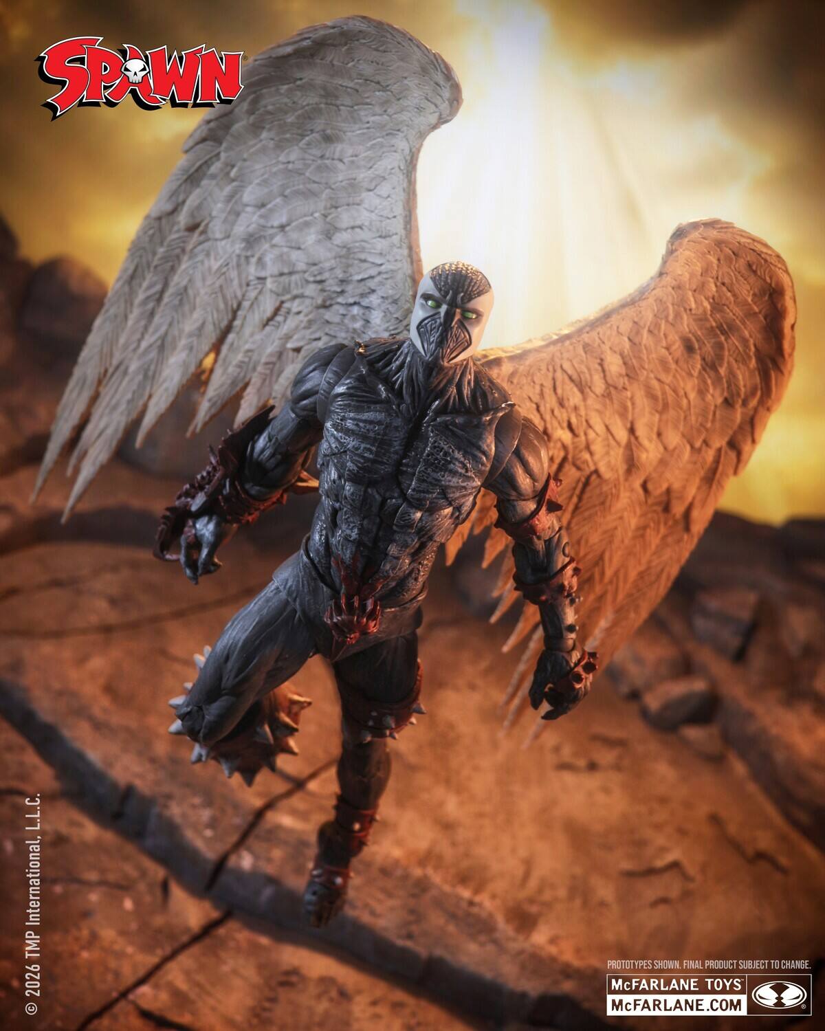 SPAWN L.L.C. International, TMP 2026  
PROTOTYPES SHOWN. FINAL PRODUCT SUBJECT TO CHANGE.  
McFARLANE TOYS  
McFARLANE.COM