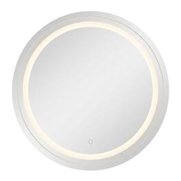 Elegant Decor - Helios 42 inch Hardwired LED mirror - Silver