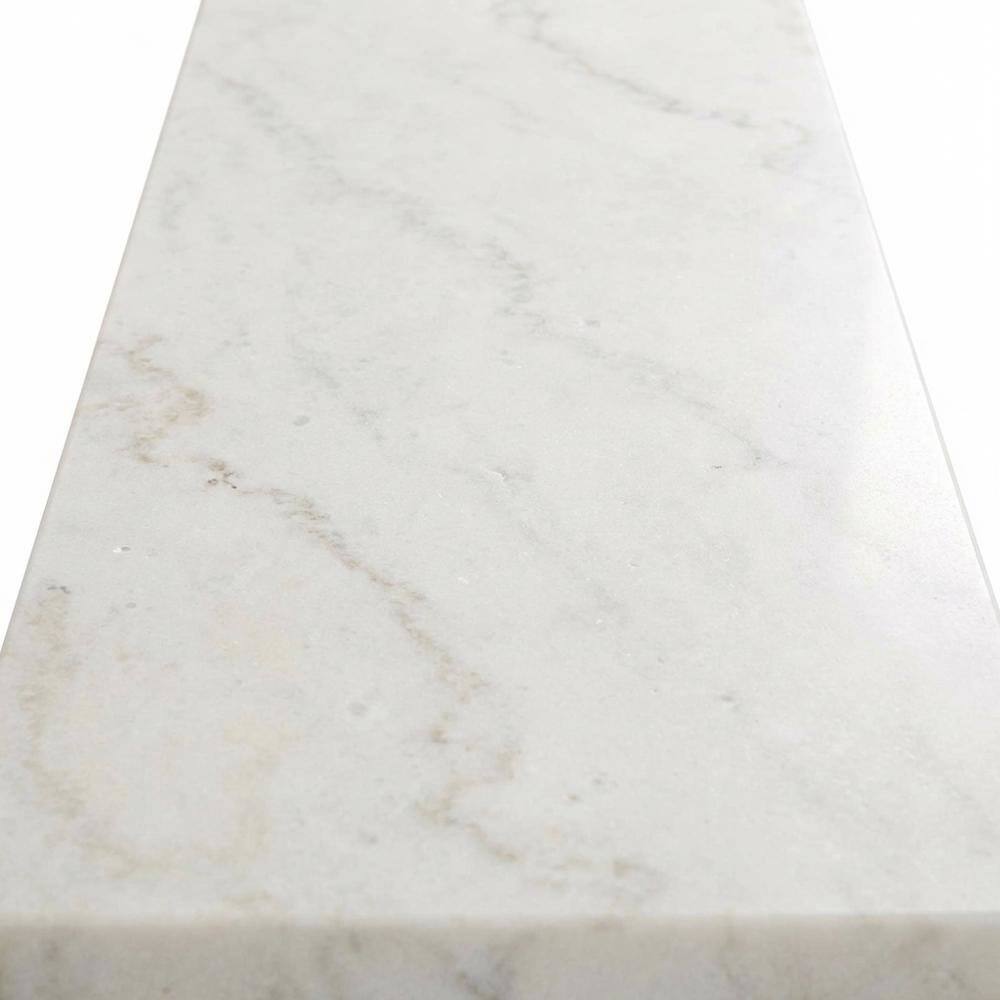 Alt View 2. FurniFact - Rectangle Sofa Table - White.