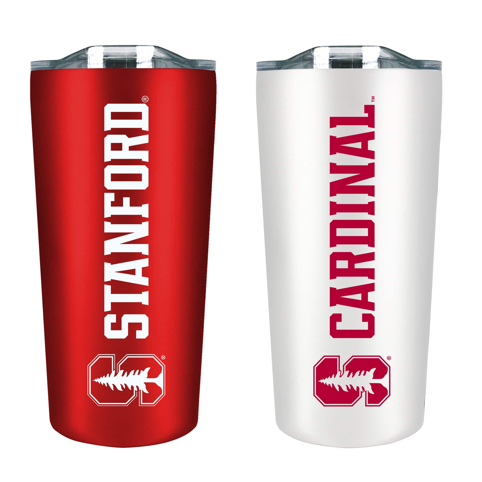 Photos - Mug / Cup Stanford The Fanatic Group -  Cardinal 18oz. Soft Touch Tumbler Two-Piece Set - Multicolor 4413349 