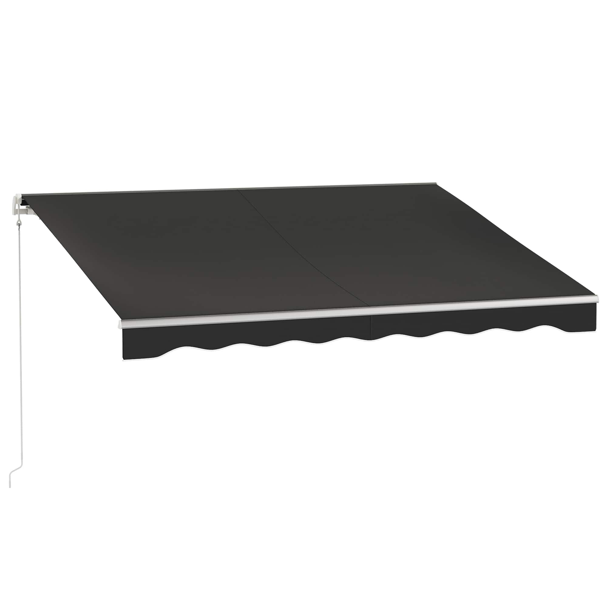 Outsunny - x 8' Electric Retractable Awning - Black