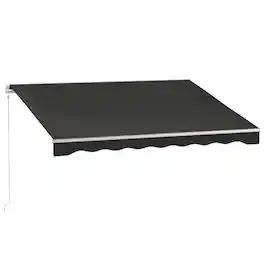 Outsunny - x 8' Electric Retractable Awning - Black