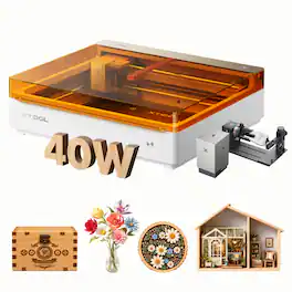 xTool - M2 40W Color Craft Laser Engraver and Cutter, Deluxe Bundle