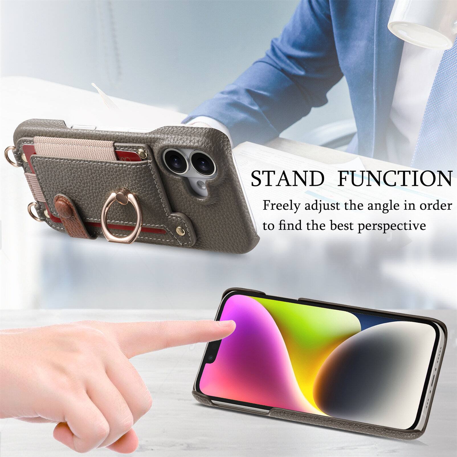 STAND FUNCTION  
Freely adjust the angle in order to find the best perspective