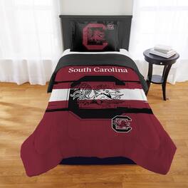 Sweet Home Collection - NCAA South Carolina Gamecocks Comforter & Sham Set- Twin/Twin XL - Multicolored