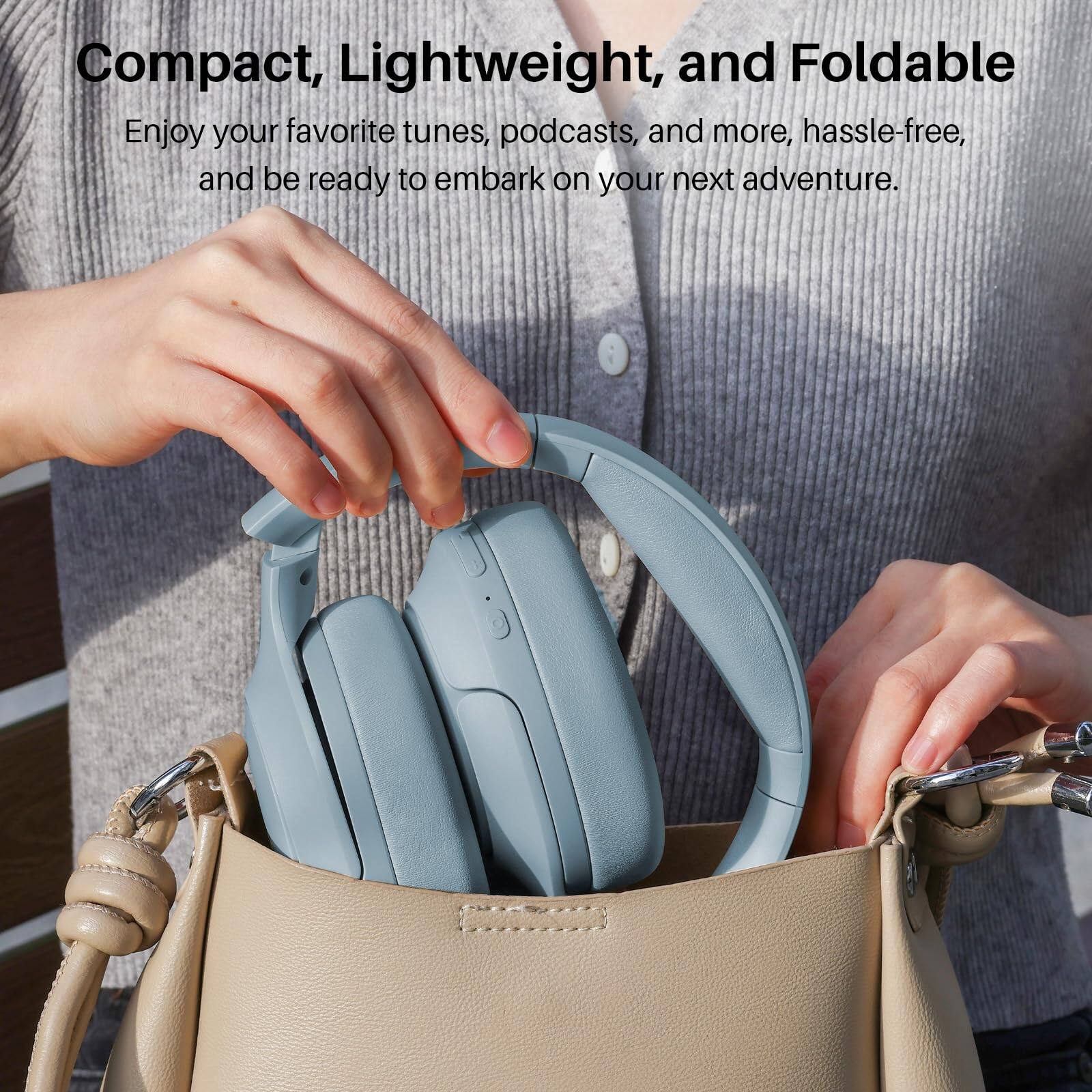 Compact, Lightweight, and Foldable
Enjoy your favorite tunes, podcasts, and more, hassle-free, and be ready to embark on your next adventure.