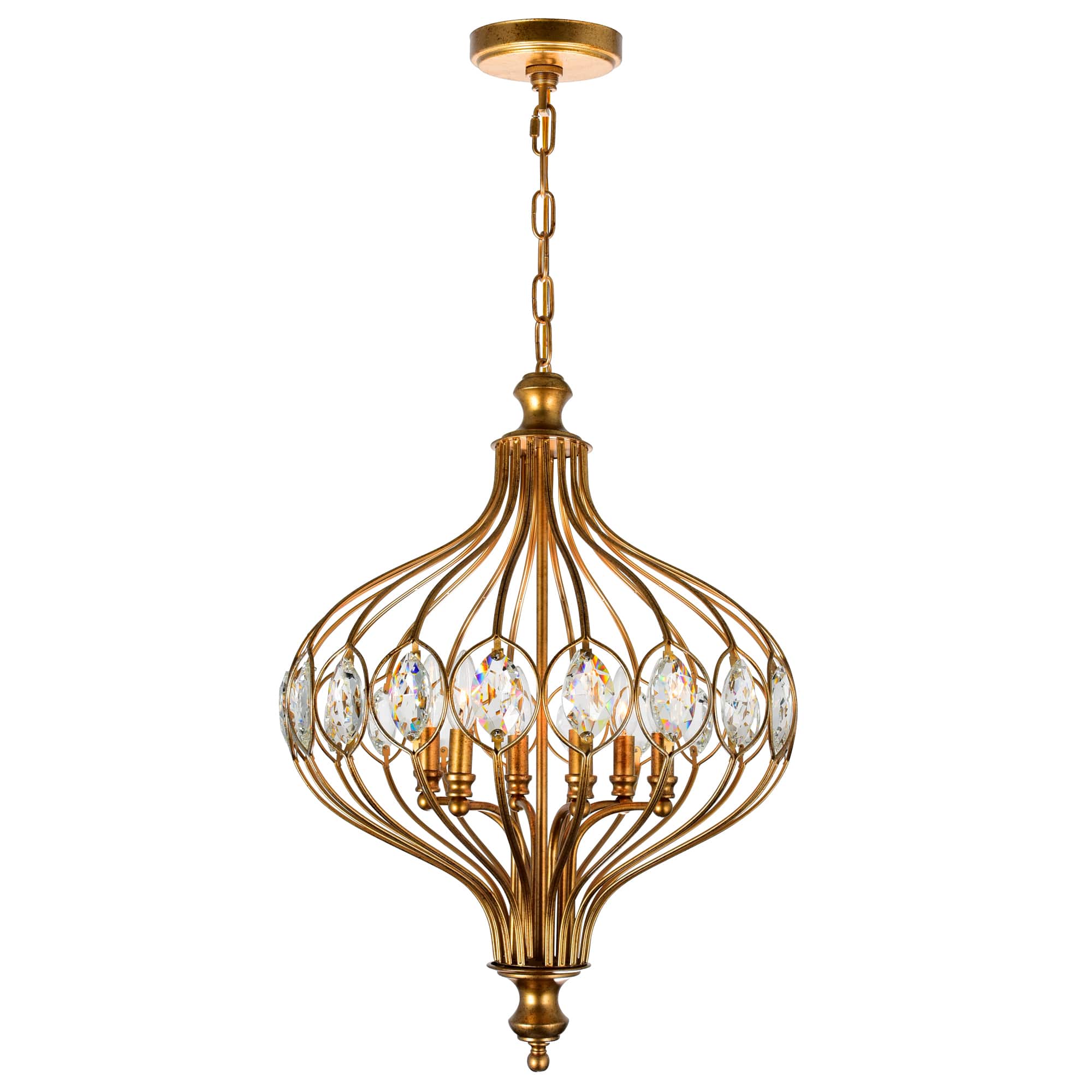 CWI Lighting - Altair 6 Light Chandelier With Finish - Antique Bronze