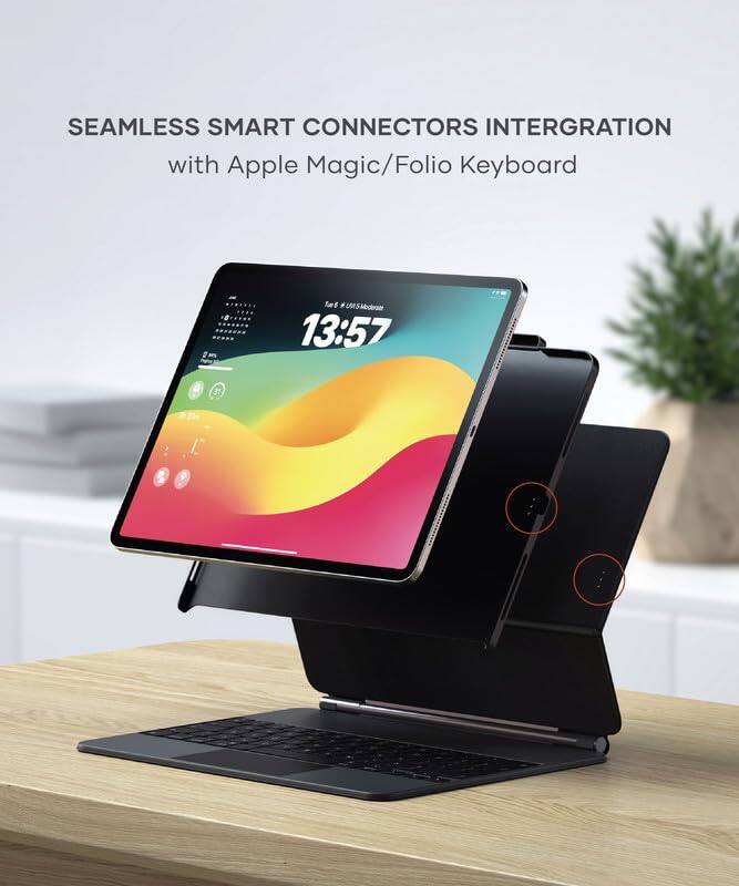 SEAMLESS SMART CONNECTORS INTEGRATION with Apple Magic/Folio Keyboard