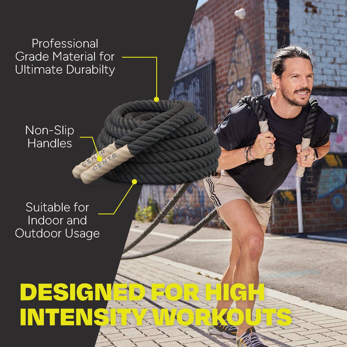 Professional Grade Material for Ultimate Durability Non-Slip Handles Designed for High Intensity Workouts Suitable for Indoor and Outdoor Usage
