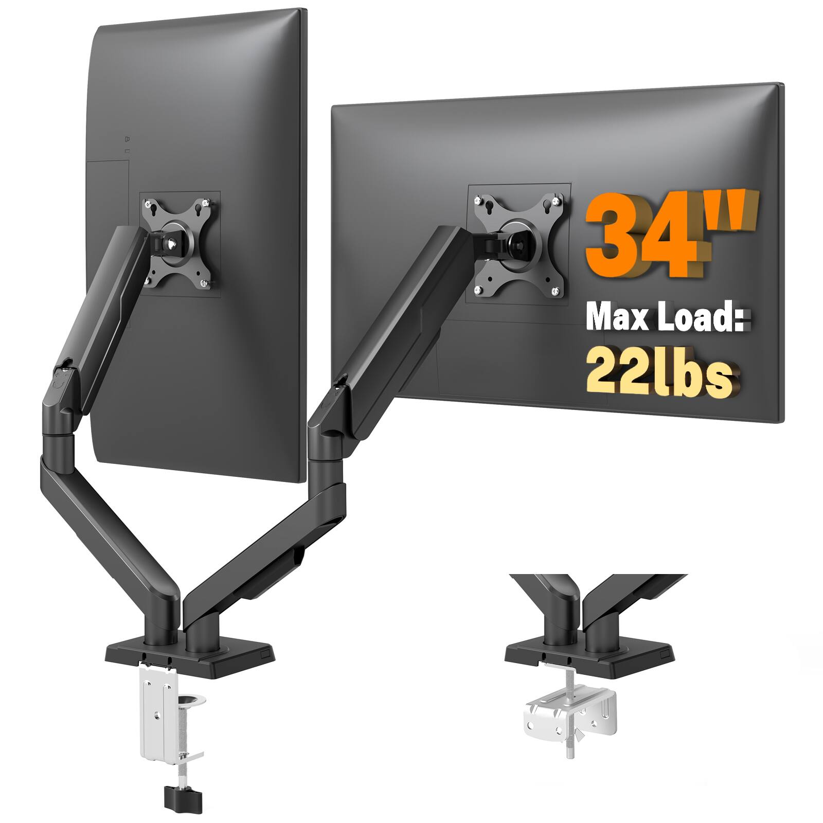 34" Max Load: 22lbs