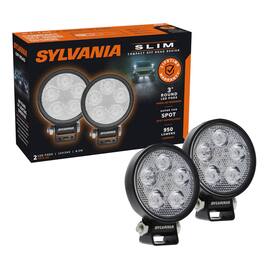 Sylvania - Slim 3 Inch Round LED Light Pod - Lifetime Limited Warranty - Spotlight 950 Raw Lumens - Off Road Driving Work Light -