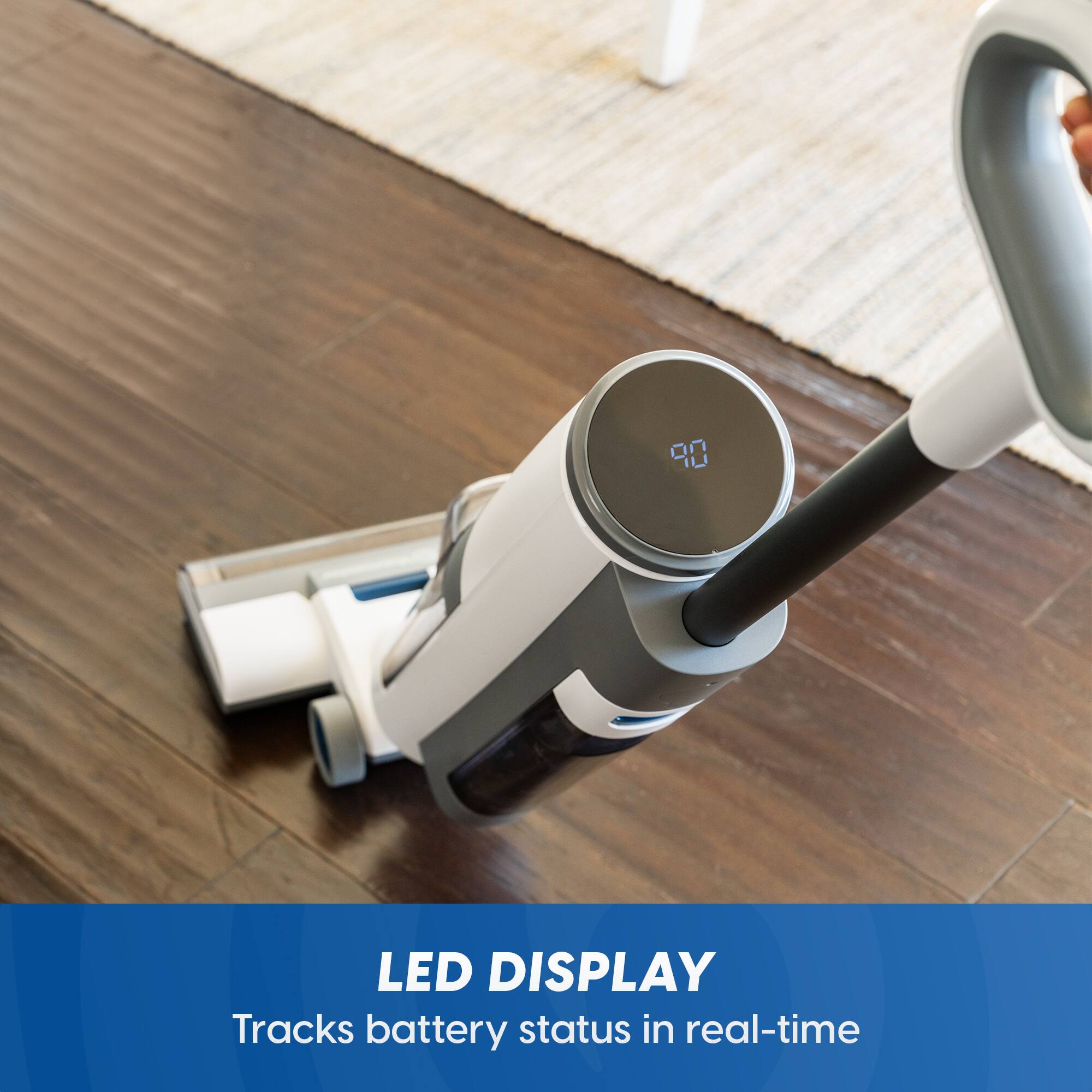 90  
LED DISPLAY  
Tracks battery status in real-time