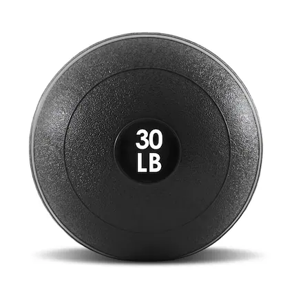 Front. ProsourceFit - ProsourceFit Classic Slam Ball, 30 lbs - Black.