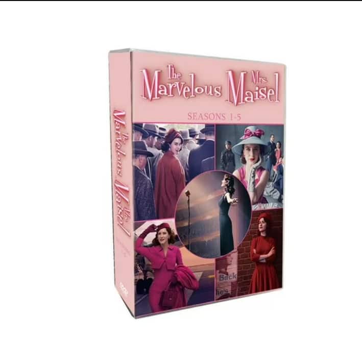 Front. The Marvelous Mrs.Maisel Seasons 1-5 dvd.