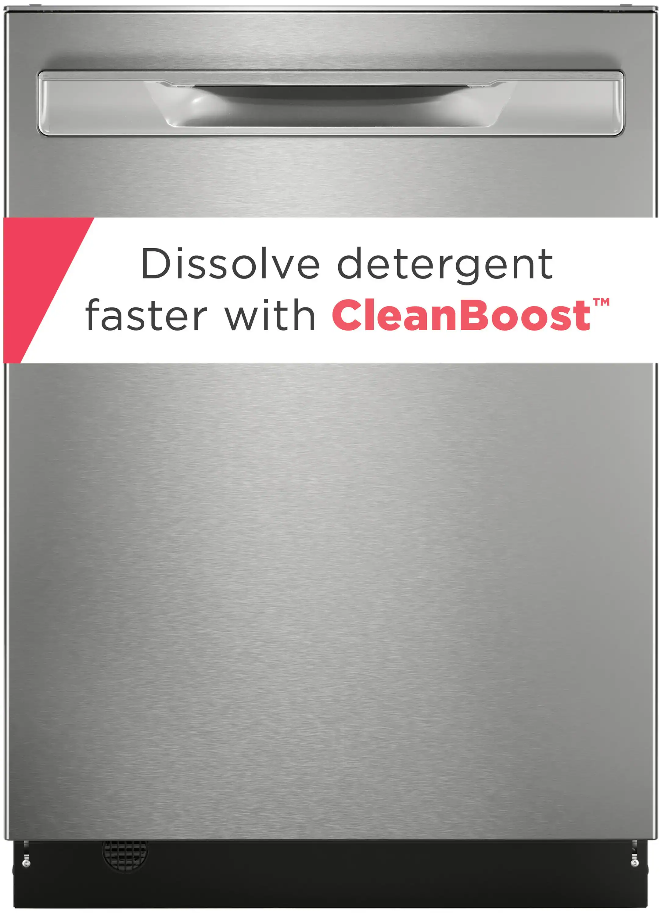Dissolve detergent faster with CleanBoost.