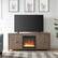 Alt View Zoom 35. Camden&Wells - Juniper Crystal Fireplace TV Stand for Most TVs up to 65" - Antiqued Gray Oak.