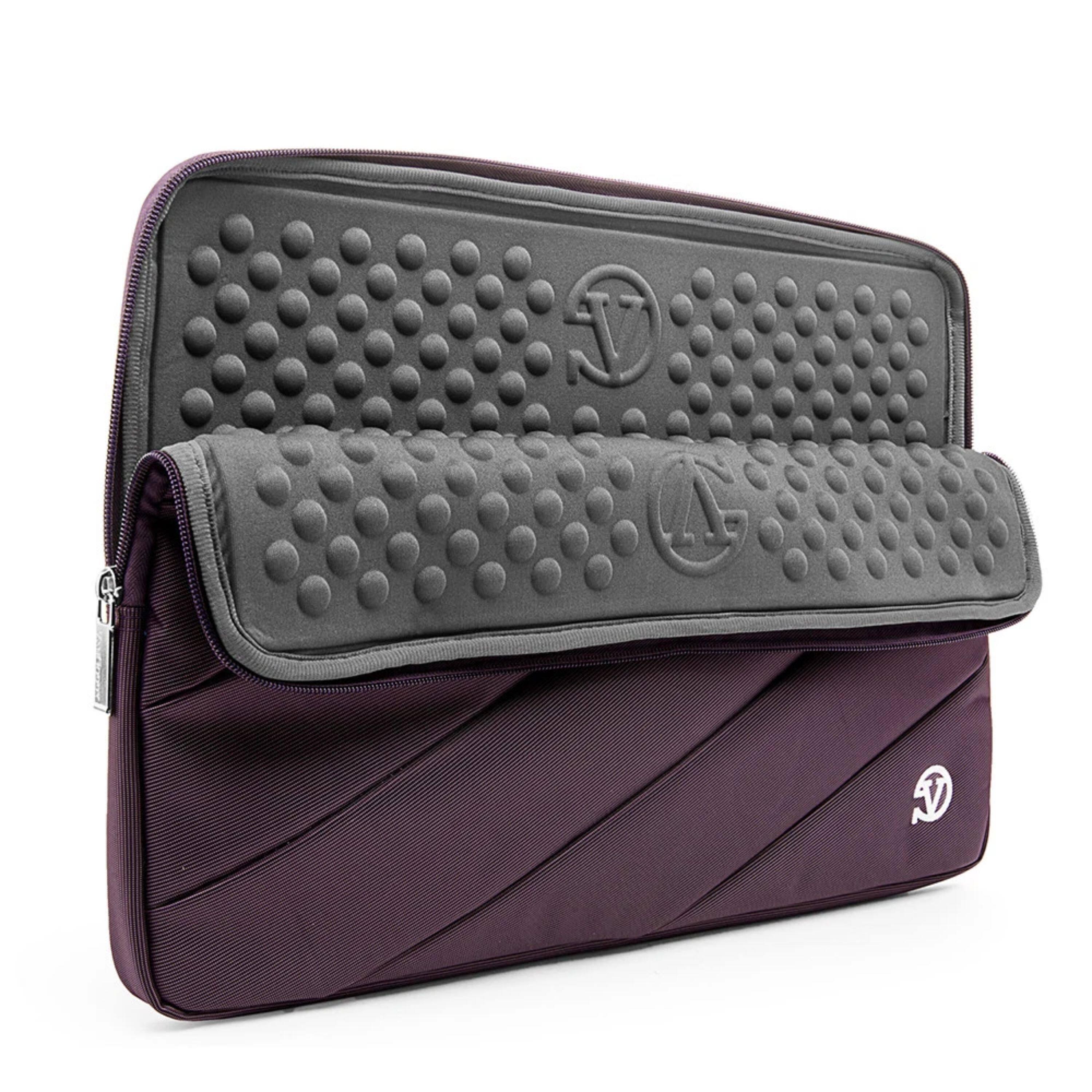 Left. Kitcheniva - Shock Proof Sleeve Bag Case For 15" Laptop Purple - Purple.