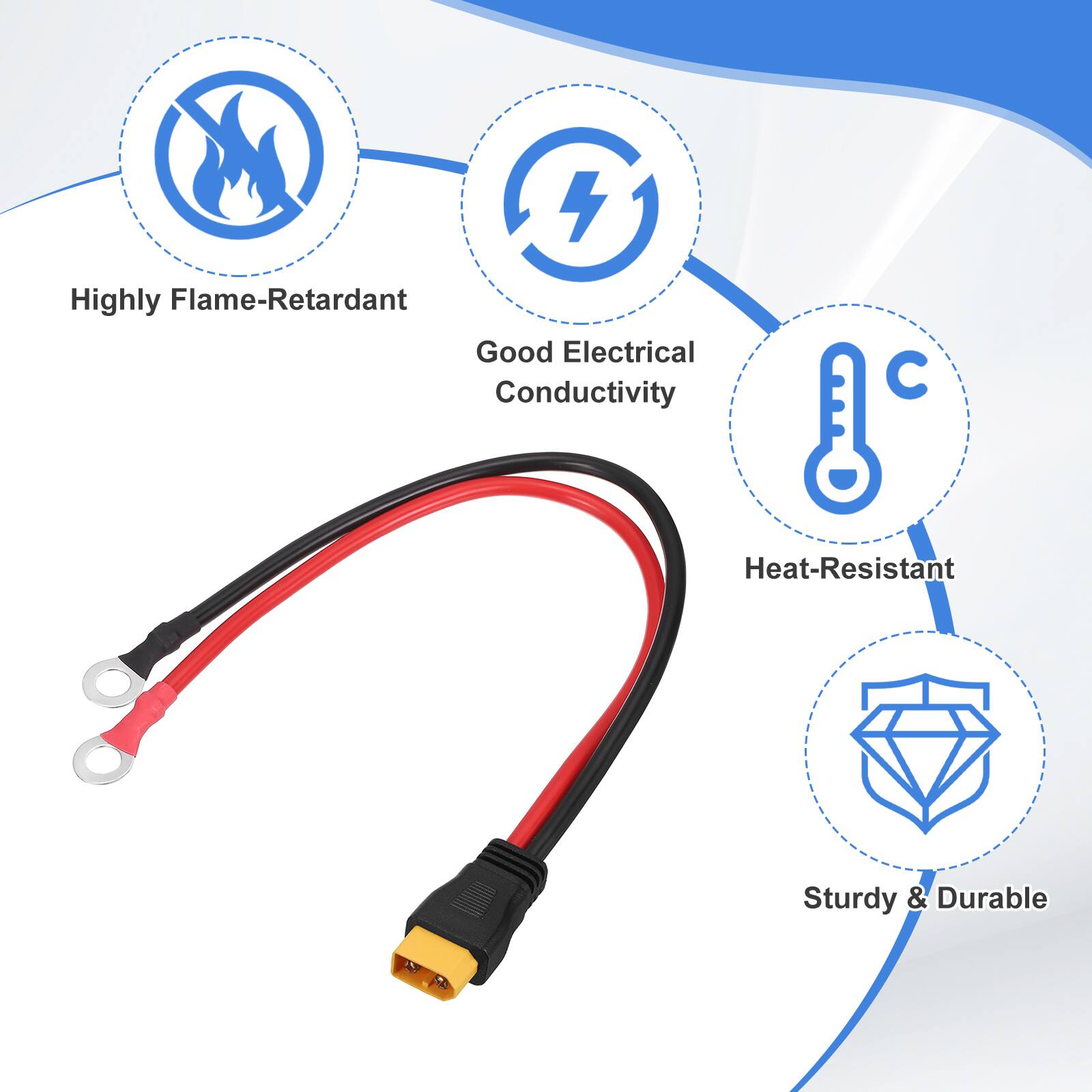 Highly Flame-Retardant  
Good Electrical Conductivity  
Heat-Resistant  
Sturdy & Durable