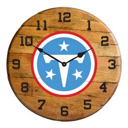 Imperial - Tennessee Titans Oak Barrel Clock - Multicolor