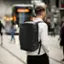 Angle. tomtoc - Navigator-T66 Laptop Travel Backpack, TSA Friendly Flight Approved Carry-on Luggage Weekender Backpack, Fit 17.3" Laptop - Black.