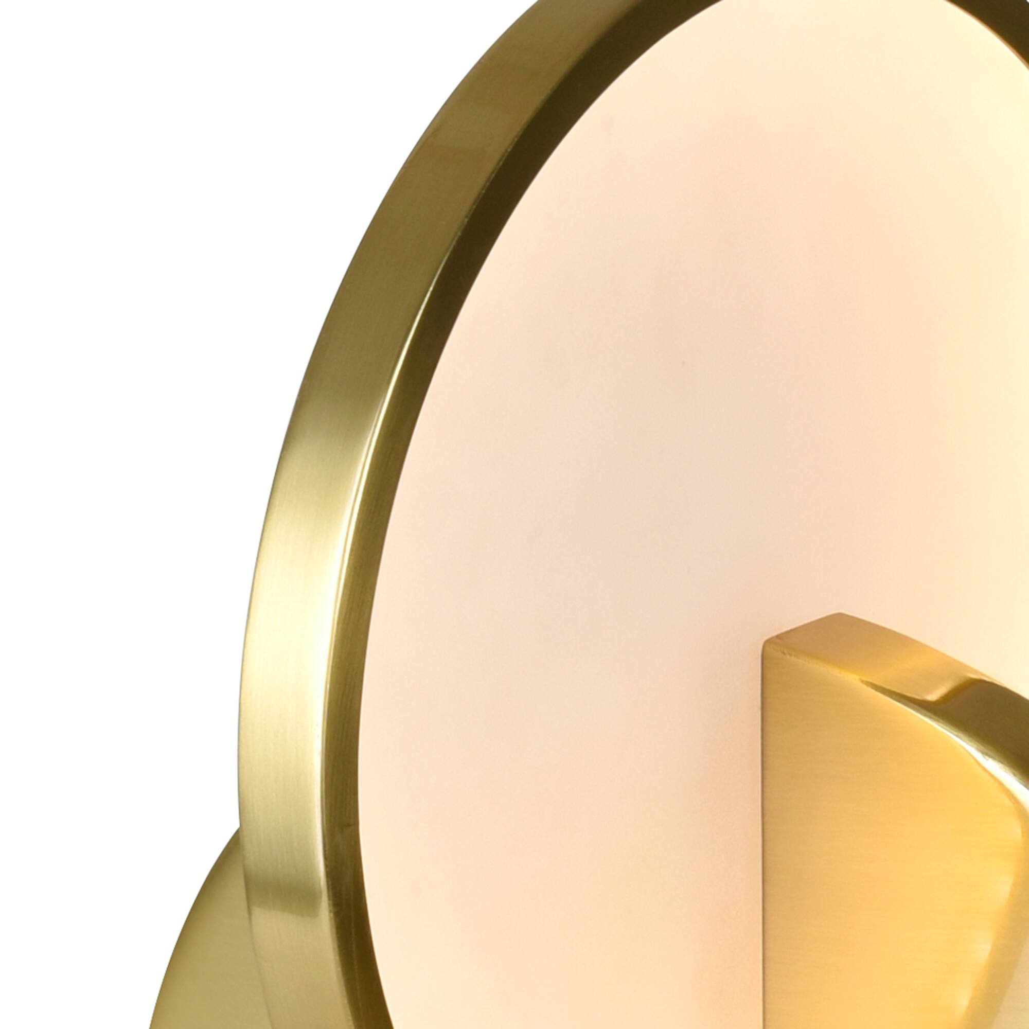Back. CWI Lighting - Tranche LED Lamp With Brushed Brass Finish - Brushed Brass.