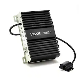 VEVOR - Monoblock Car Amplifier, 400W RMS MAX, 1/2/4 Ohm Stable, 1-Channel Class D Car Audio Amplifier with Remote Subwoofer - Black;Gray