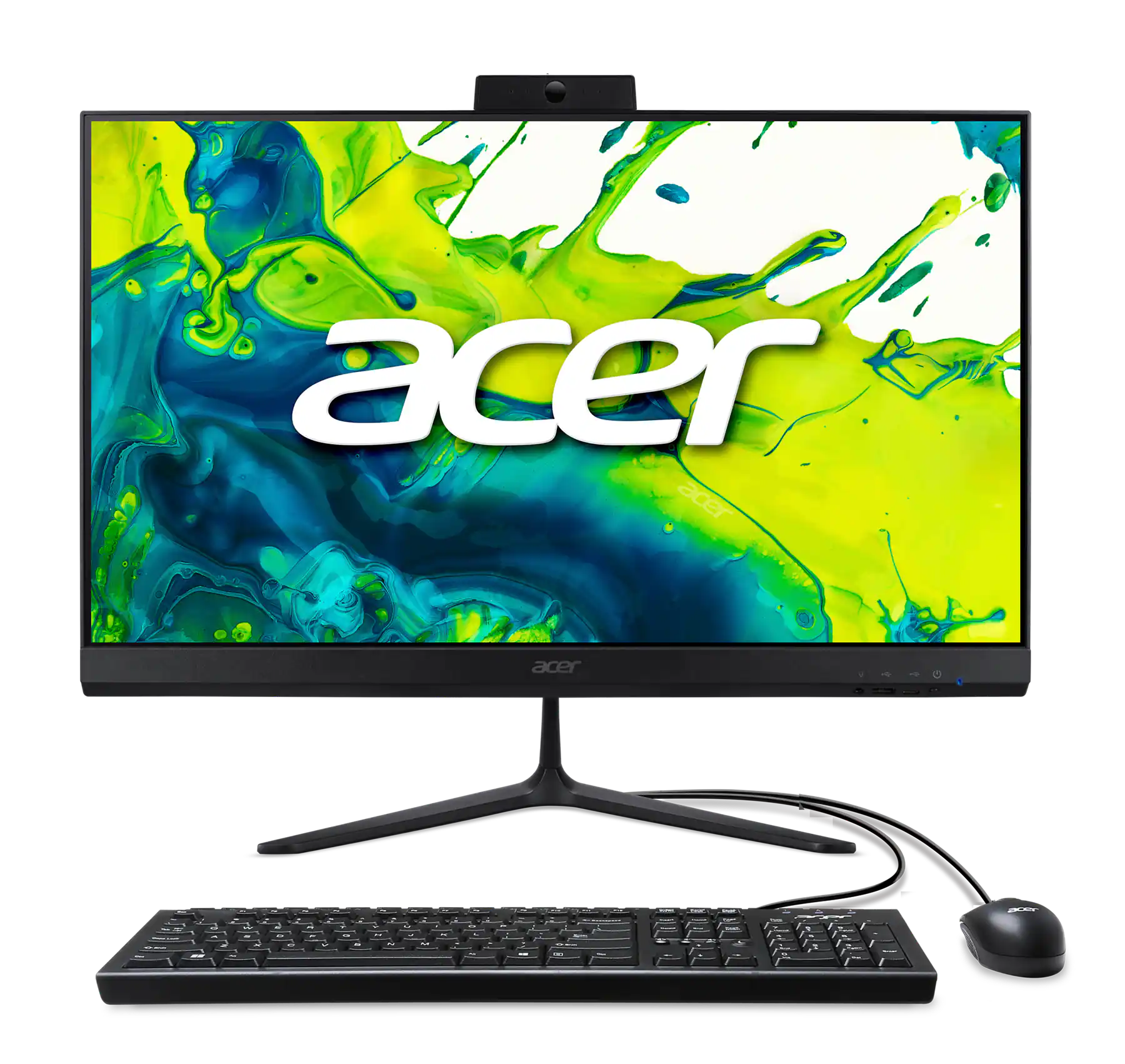 Acer - Aspire C24 All-in-One Desktop – 23.8" Full HD Display AMD Ryzen Processor 16GB RAM 512GB SSD Model C24-2G-UR17 - Black