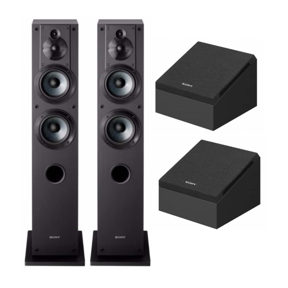 Sony - Dolby Atmos Enabled Speakers (SS-CSE) and Floor-Standing Speaker (SSCS3) - Black