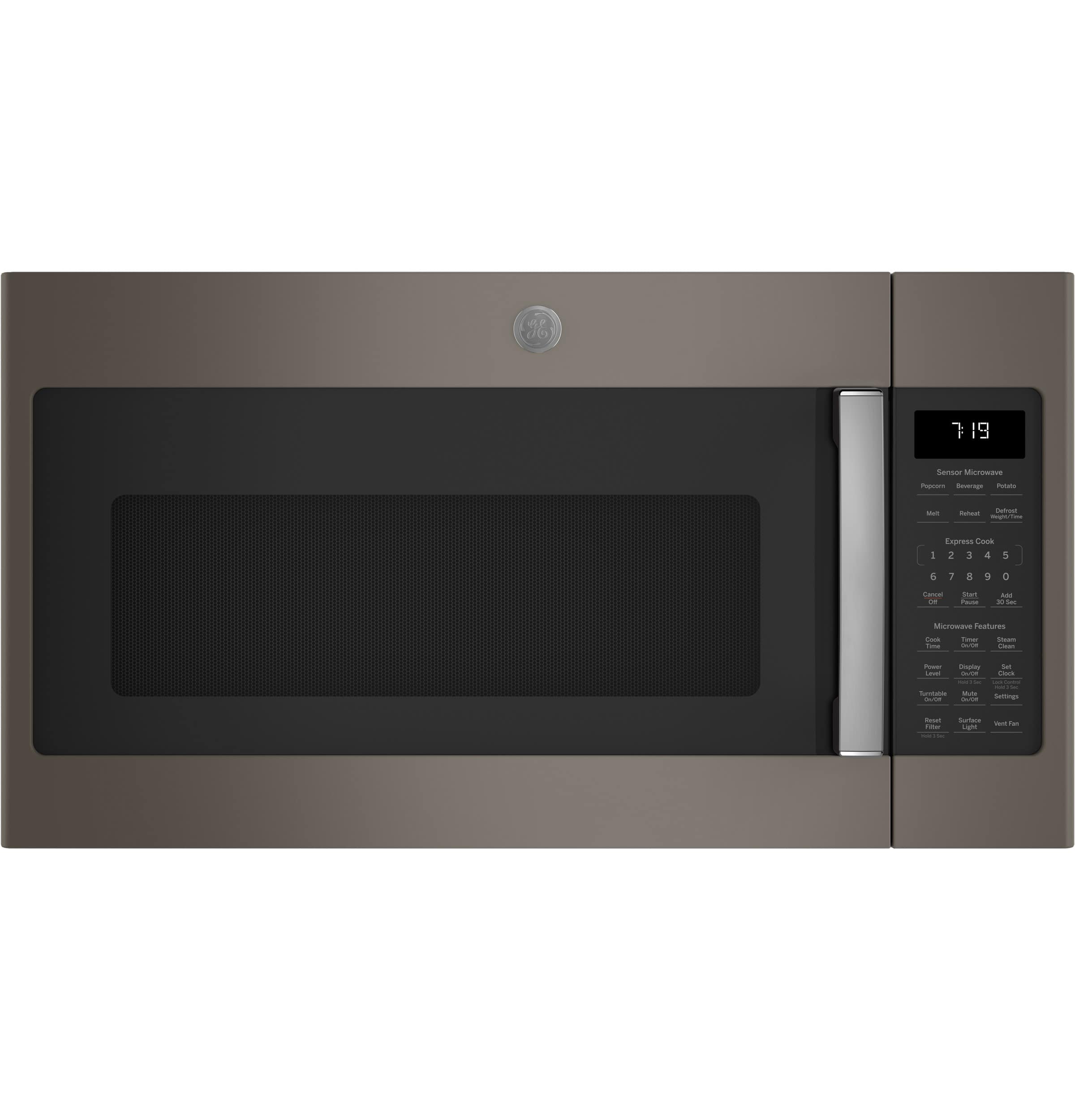 GE - 1.9 Cu. Ft. Over-the-Range Microwave with Sensor Cooking and Steam Cleaning - Slate - Front_Zoom
