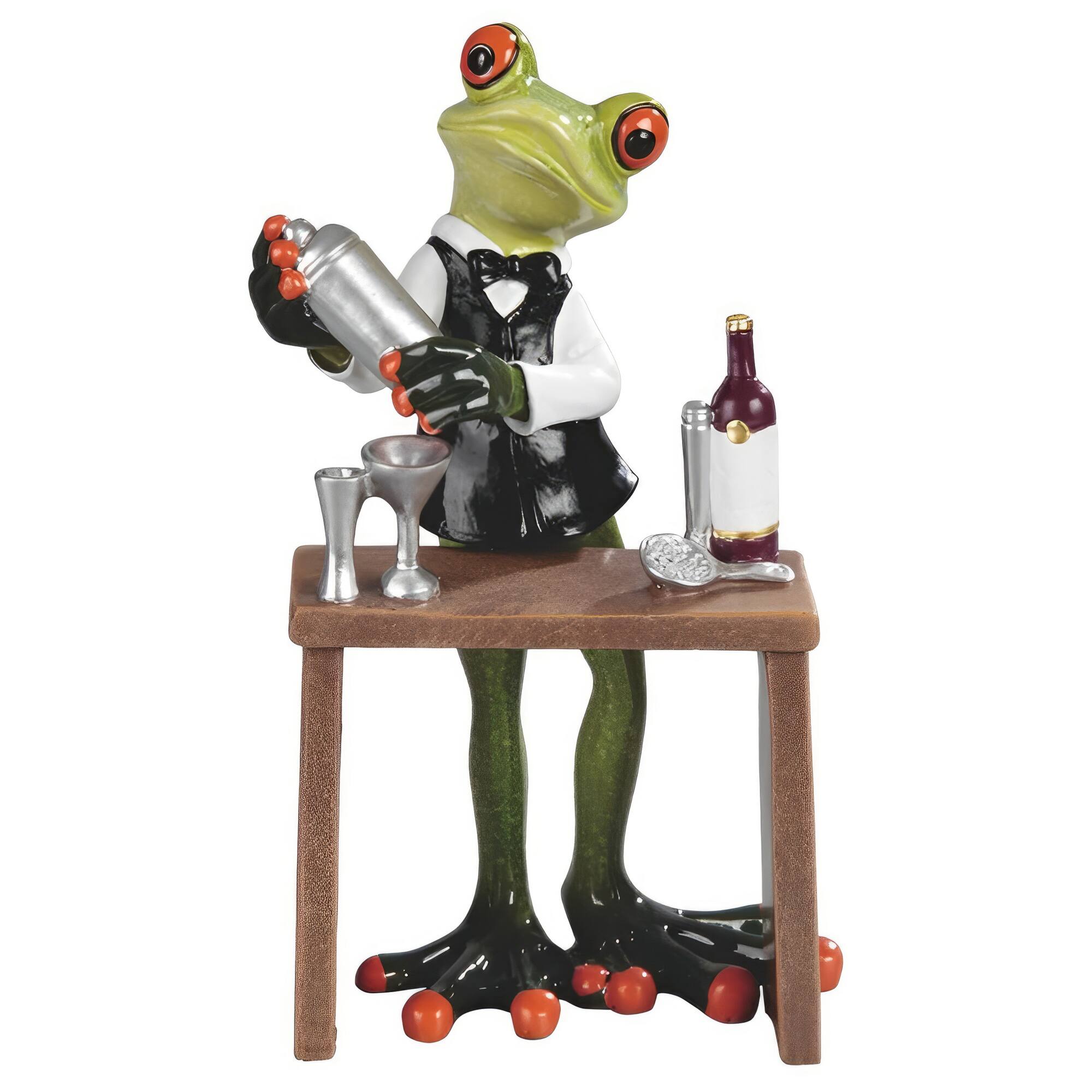 FC Design - 6.25"H Bartendor Frog Figurine Statue Office Desk Tabletop Home Decor Gift - Multi-Color