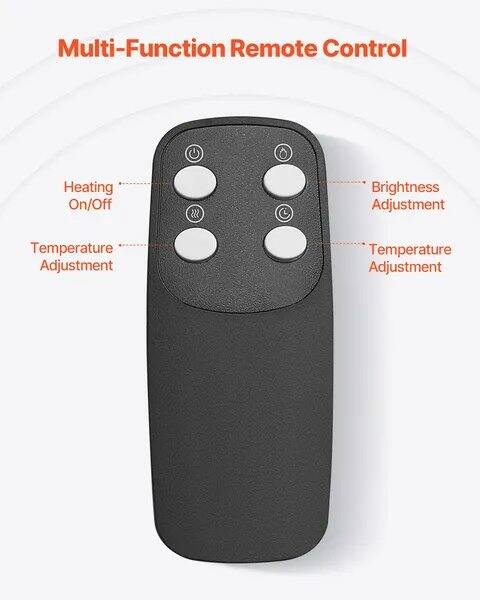 Multi-Function Remote Control

- Heating On/Off
- Brightness Adjustment
- Temperature Adjustment
- Temperature Adjustment