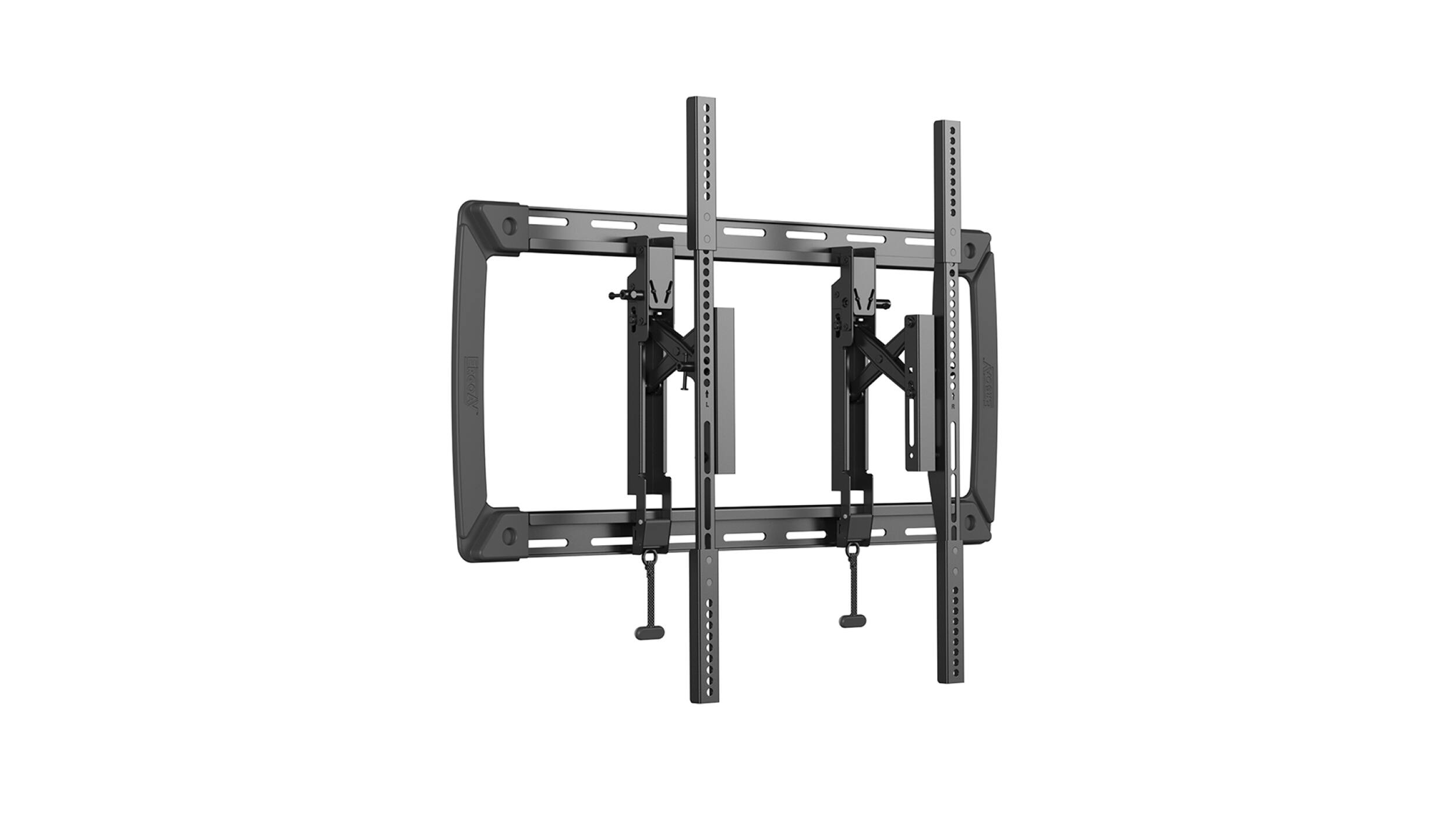 Front. ErgoAV - 46″ -100″ Extend, Swivel & Tilt TV Mount Model ERMTL3-01B - Black.