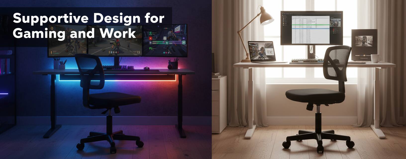 Supportive Design for Gaming and Work