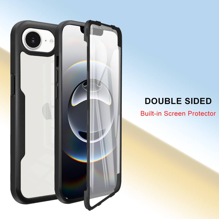 Dteck for Apple iPhone 17e/16e Rugged Case,Slim Full Body Clear Back ...