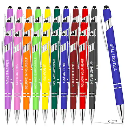 - Make it happen
- Let's do this
- Believe in yourself
- Nothing is impossible
- Go for it
- You are awesome
- You got this
- Be the difference
- Follow your heart
- Never give up
- You got this