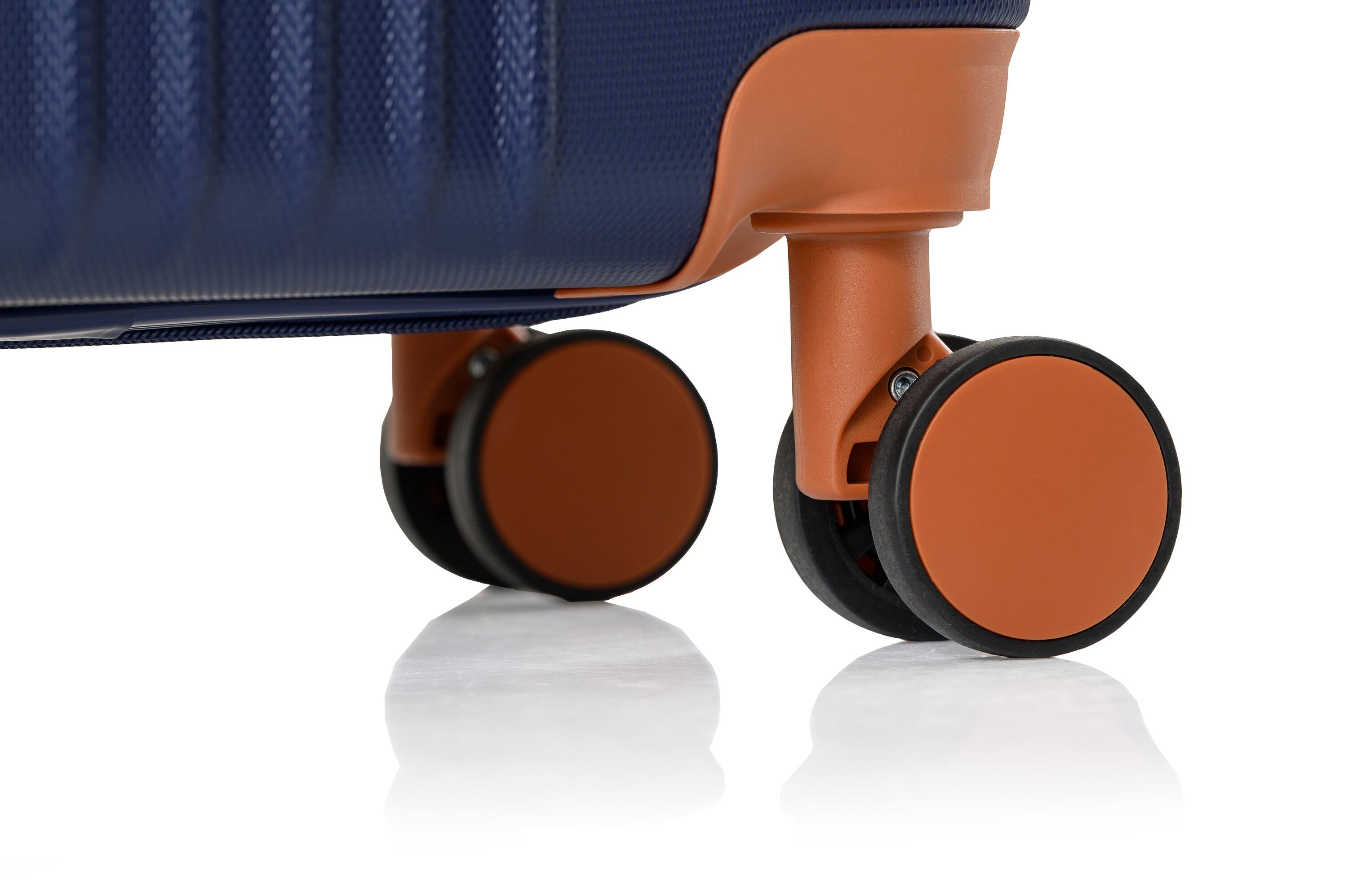 Alt View 1. Champs - Vintage Collection Expandable Spinner Carry-on - Navy.
