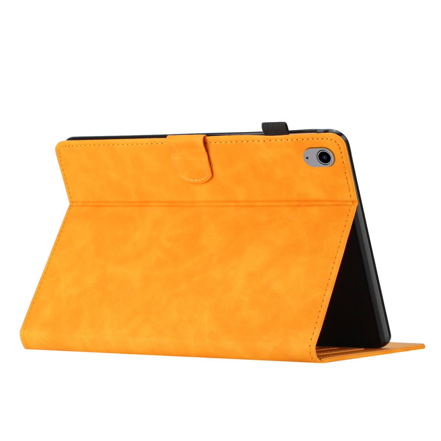Alt View 4. Dteck - Case for Apple iPad mini (A17 Pro) 2024 and iPad mini 6th Gen 8.3" 2021,Embossed PU Leather Card Slot Stand Flip Cover - Yellow.