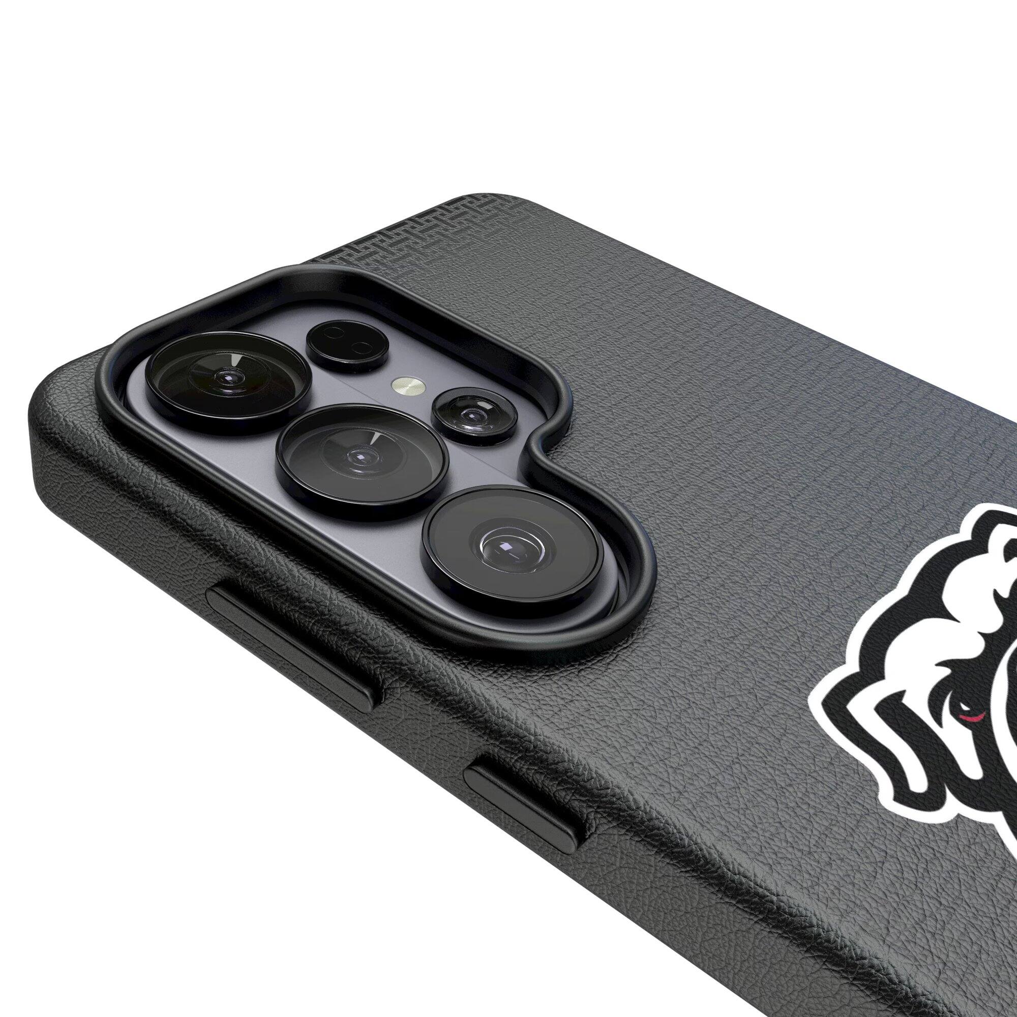Alt View 2. Keyscaper - Georgia Bulldogs UGA Galaxy Magnetic Bump Case - S25 Plus - Black.