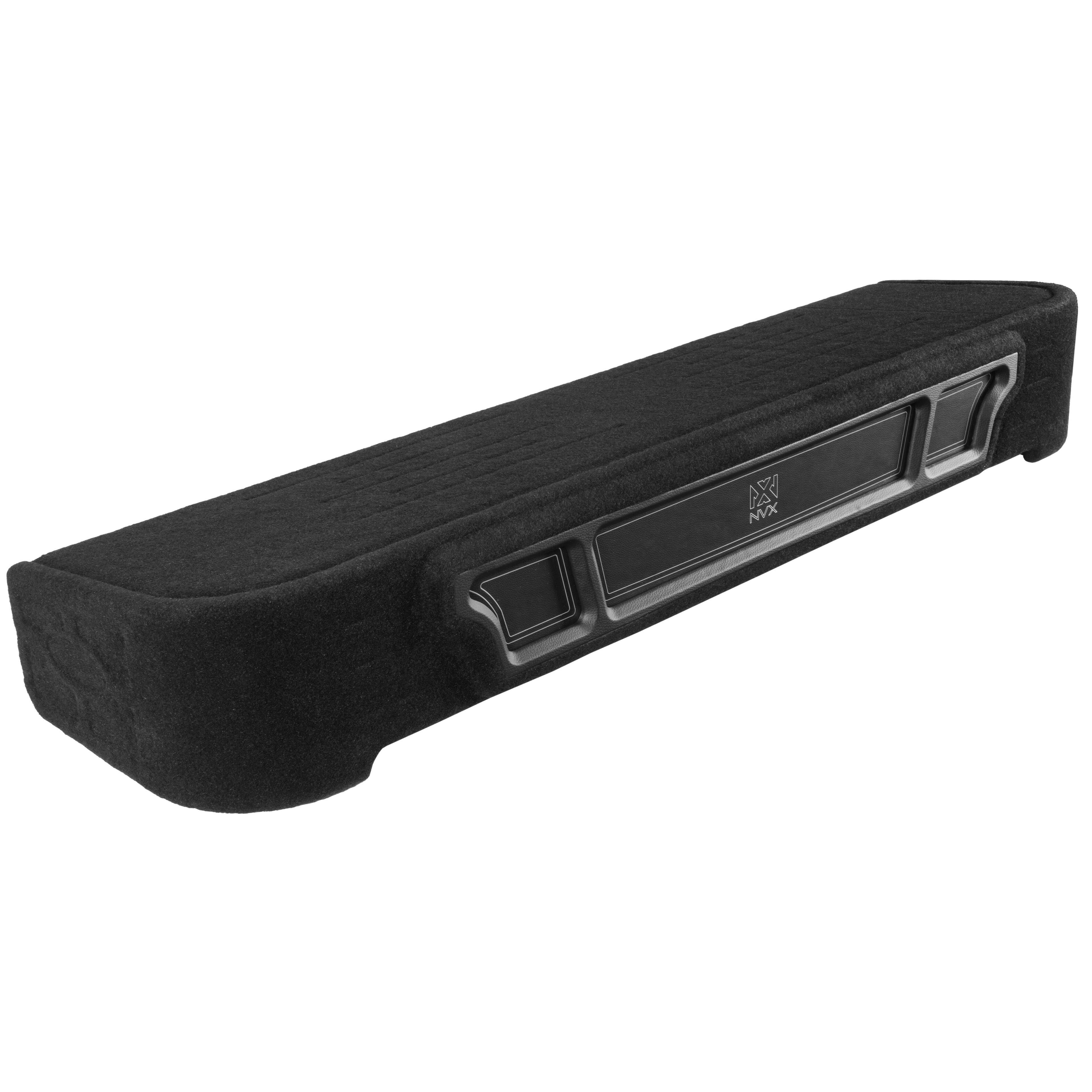 Back. NVX - 2009-Up Ford F-Series - 10in Sub Enclosure BE-FD-09F150SC-P210 Custom Fit Under-seat Dual Empty Ported Box.